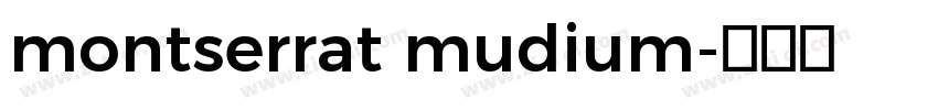 montserrat mudium字体转换
